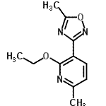 CAS#: 724744-39-2, 2-Ethoxy-6-methyl-3-(5-methyl-1,2,4-oxadiazol-3-yl)pyridine