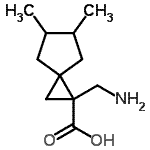 CAS#: 724773-04-0, 1-(Aminomethyl)-5,6-dimethylspiro[2.4]heptane-1-carboxylic acid
