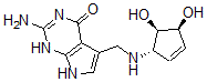 CAS#: 72496-59-4, 2-Amino-5-[[[(1S,4S,5R)-4,5-Dihydroxy-1-Cyclopent-2-Enyl]Amino]Methyl]-1,7-Dihydropyrrolo[3,2-e]Pyrimidin-4-One