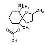 CAS 登录号：72541-09-4， 2,6,10,10-四甲基-1-氧杂螺[4.5]癸-6-基乙酸酯