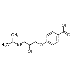 CAS#: 72570-70-8, 4-[2-Hydroxy-3-(isopropylamino)propoxy]benzoic acid