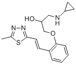 CAS#: 72578-17-7, 1-(Cyclopropylamino)-3-[2-[(E)-2-(5-Methyl-1,3,4-Thiadiazol-2-Yl)Ethenyl]Phenoxy]Propan-2-Ol