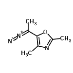 CAS#: 72591-39-0, 5-(1-Diazoethyl)-2,4-dimethyl-1,3-oxazole