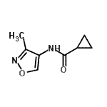 CAS#: 72592-16-6, N-(3-Methyl-1,2-oxazol-4-yl)cyclopropanecarboxamide