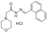 CAS 登录号：72606-47-4， 2-吗啉-4-基-N-(萘-1-基亚甲基氨基)乙酰胺盐酸盐