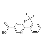 CAS 登录号：726136-58-9， 6-[2-(三氟甲基)苯基]吡啶-3-羧酸