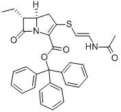 CAS#: 72615-17-9, Tri(Phenyl)Methyl 3-[(E)-2-Acetamidoethenyl]Sulfanyl-6-Ethyl-7-Oxo-1-Azabicyclo[3.2.0]Hept-2-Ene-2-Carboxylate