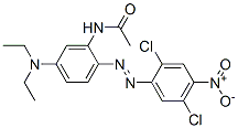 CAS 登录号：72616-77-4， N-[2-(2,5-二氯-4-硝基苯基)偶氮-5-二乙基氨基苯基]乙酰胺