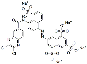 CAS#: 72639-29-3, Tetrasodium 7-[4-[(2,3-Dichloroquinoxaline-6-Carbonyl)Amino]-5-Sulfonatonaphthalen-1-Yl]Diazenylnaphthalene-1,3,5-Trisulfonate