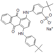 CAS#: 72659-70-2, Sodium 2-Tert-Butyl-5-[[4-[(4-Tert-Butylphenyl)Amino]-9,10-Dioxoanthracen-1-Yl]Amino]Benzenesulfonate