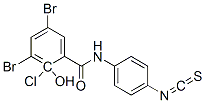 CAS 登录号：72670-62-3， 3,5-二溴-N-(2-氯-4-异硫氰酸基苯基)-2-羟基苯甲酰胺
