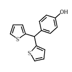 CAS#: 727-66-2, 4-(Di-2-thienylmethyl)phenol