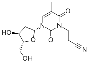 CAS 登录号：72718-33-3， 3-[3-[(2R,4S,5R)-4-羟基-5-(羟基甲基)四氢呋喃-2-基]-5-甲基-2,6-二氧代嘧啶-1-基]丙腈