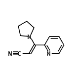 CAS#: 72764-91-1, (2Z)-3-(2-Pyridinyl)-3-(1-pyrrolidinyl)acrylonitrile