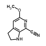 CAS#: 727993-76-2, 5-Methoxy-2,3-dihydro-1H-pyrrolo[2,3-c]pyridine-7-carbonitrile