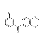 CAS#: 727994-89-0, (3-Chlorophenyl)(2,3-dihydro-1,4-benzodioxin-6-yl)methanone