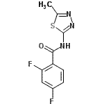 CAS#: 728009-78-7, 2,4-Difluoro-N-(5-methyl-1,3,4-thiadiazol-2-yl)benzamide