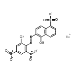 CAS#: 72829-18-6, Sodium 5-hydroxy-6-[(2-hydroxy-4,6-dinitrophenyl)diazenyl]-1-naphthalenesulfonate