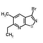 CAS#: 728885-92-5, 3-Bromo-6-ethyl-5-methyl[1,2]thiazolo[5,4-b]pyridine
