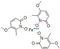 CAS#: 72907-24-5, ferric 5-methoxy-6-methyl-1-oxido-2-pyridinone