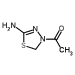CAS#: 72926-04-6, 1-(5-Amino-1,3,4-thiadiazol-3(2H)-yl)ethanone