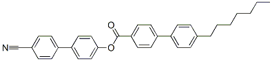 CAS 登录号：72928-30-4， [4-(4-氰基苯基)苯基]4-(4-庚基苯基)苯甲酸酯
