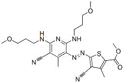 CAS#: 72968-71-9, Methyl 4-Cyano-5-[5-Cyano-2,6-Bis(3-Methoxypropylamino)-4-Methylpyridin-3-Yl]Diazenyl-3-Methylthiophene-2-Carboxylate