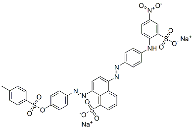 CAS#: 72968-81-1, Disodium 8-[4-(4-Methylphenyl)Sulfonyloxyphenyl]Diazenyl-5-[4-[(4-Nitro-2-Sulfonatophenyl)Amino]Phenyl]Diazenylnaphthalene-2-Sulfonate