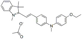 CAS#: 72970-75-3, N-[(4-Ethoxyphenyl)Methyl]-4-[(E)-2-(1,3,3-Trimethylindol-1-Ium-2-Yl)Ethenyl]Aniline Acetate