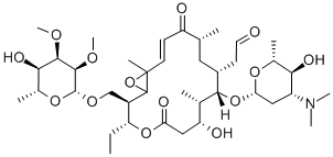 CAS#: 73047-31-1, 2-[(14E)-9-(4-Dimethylamino-5-Hydroxy-6-Methyloxan-2-Yl)Oxy-3-Ethyl-7-Hydroxy-2-[(5-Hydroxy-3,4-Dimethoxy-6-Methyloxan-2-Yl)Oxymethyl]-8,12,16-Trimethyl-5,13-Dioxo-4,17-Dioxabicyclo[14.1.0]Heptadec-14-En-10-Yl]Acetaldehyde