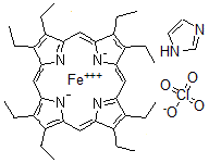 CAS#: 73078-23-6, (Sp-5-12)-(1H-Imidazole)(2,3,7,8,12,13,17,18-Octaethyl-21H,23H-Porphinato)-Iron Perchlorate