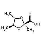 CAS#: 73083-42-8, (4S,5S)-2,4,5-Trimethyl-1,3-dioxolane-2-carboxylic acid
