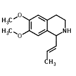 CAS#: 730915-55-6, 6,7-Dimethoxy-1-[(1E)-1-propen-1-yl]-1,2,3,4-tetrahydroisoquinoline