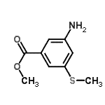 CAS 登录号：730937-38-9， 甲基3-氨基-5-(甲硫基)苯甲酸酯