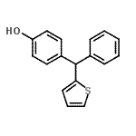 CAS#: 731-50-0, 4-[Phenyl(2-thienyl)methyl]phenol