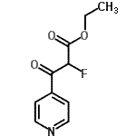 CAS 登录号：731770-29-9， 乙基2-氟-3-氧代-3-(4-吡啶基)丙酸酯