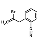 CAS#: 731772-25-1, 2-(2-Bromo-2-propen-1-yl)benzonitrile