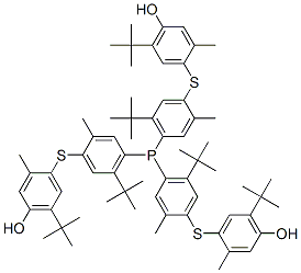 CAS#: 73179-39-2, 4-[4-Bis[2-Tert-Butyl-4-(5-Tert-Butyl-4-Hydroxy-2-Methylphenyl)Sulfanyl-5-Methylphenyl]Phosphanyl-5-Tert-Butyl-2-(Hydroxymethyl)Phenyl]Sulfanyl-2-Tert-Butyl-5-Methylphenol