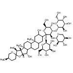 CAS 登录号：73205-29-5， beta-D-吡喃葡萄糖基beta-D-吡喃半乳糖基-(1->3)-[beta-D-吡喃木糖基-(1->2)]-1-C-[(8xi,9xi,14xi,15beta,22xi,25R)-2,15-二羟基螺甾烷-3-基]-alpha-L-阿卓吡喃糖苷