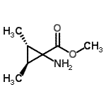 CAS 登录号：732213-65-9， 甲基(2S,3S)-1-氨基-2,3-二甲基环丙烷羧酸酯