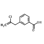 CAS 登录号：732249-12-6， 3-(2-氯-2-丙烯-1-基)苯甲酸