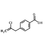 CAS#: 732249-50-2, 4-(2-Chloro-2-propen-1-yl)benzoic acid