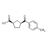 CAS#: 732252-10-7, (1R,3S)-3-(4-Methylbenzoyl)cyclopentanecarboxylic acid