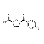 CAS 登录号：732252-68-5， (1R,3S)-3-(4-氯苯甲酰基)环戊烷羧酸
