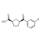 CAS 登录号：732252-75-4， (1R,3S)-3-(3-氟苯甲酰)环戊烷羧酸