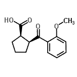 CAS#: 732253-54-2, (1R,2S)-2-(2-Methoxybenzoyl)cyclopentanecarboxylic acid