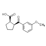 CAS#: 732253-60-0, (1R,2S)-2-(3-Methoxybenzoyl)cyclopentanecarboxylic acid
