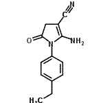 CAS#: 732291-60-0, 2-Amino-1-(4-ethylphenyl)-5-oxo-4,5-dihydro-1H-pyrrole-3-carbonitrile