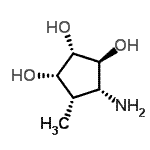 CAS#: 732308-70-2, (1S,2S,3S,4R,5S)-4-Amino-5-methyl-1,2,3-cyclopentanetriol