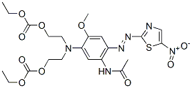 CAS#: 73275-65-7, Ethyl 5-[5-Acetamido-2-Methoxy-4-[(5-Nitrothiazol-2-Yl)Azo]Phenyl]-9-Oxo-2,8,10-Trioxa-5-Azadodecanoate